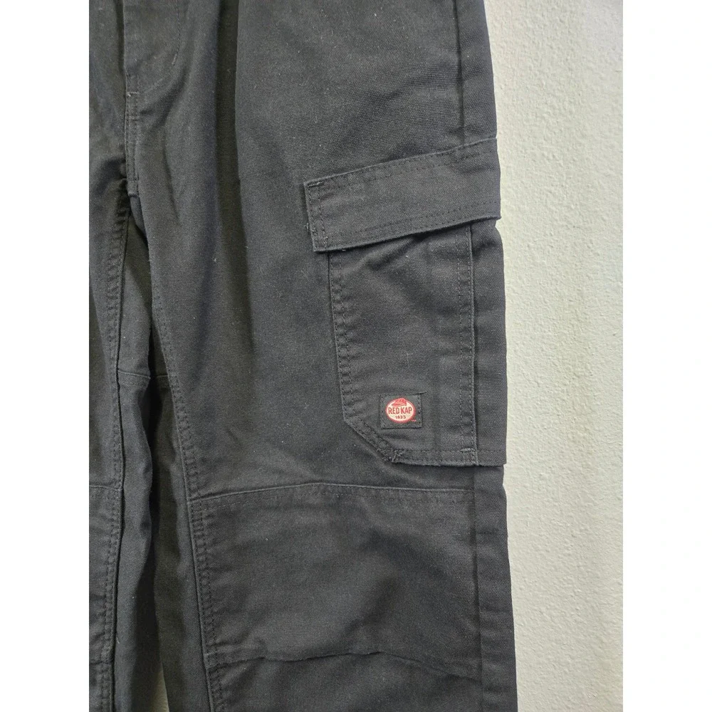 Red Kap Workwear Utility Cargo Pants Black Straight Leg 32x30